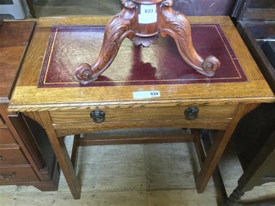 Oak side  table